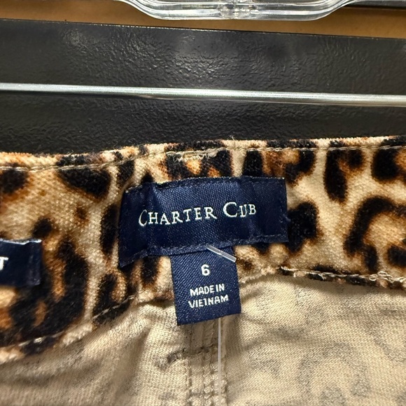 Charter Club Leopard Print Pants - Brown and Black - Picture 2 of 4